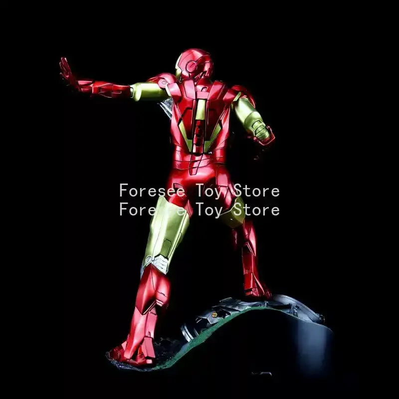 32cm Iron Man MK6 Figure The Avengers Anime Surroundings Figures Light-up Collection Desktop Decoration Best Gifts for Children