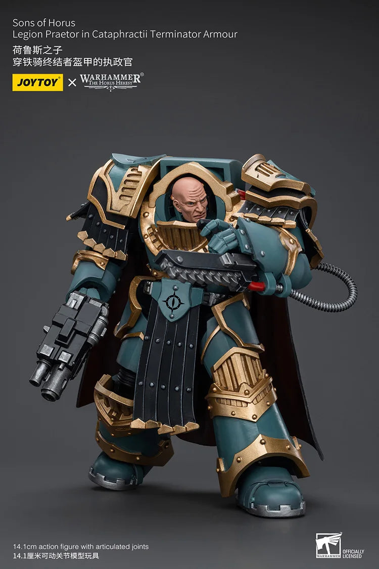 JOYTOY Warhammer "The Horus Heresy" Sons Of Horus Legion Praetor In Cataphractii Terminator Armour Action Figures Doll Gift Toys