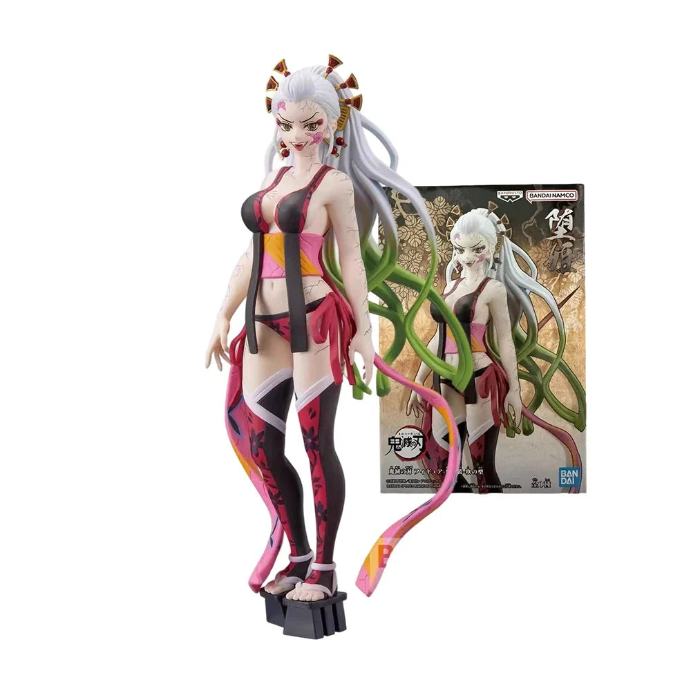 Original Bandai Banpresto Demon Slayer Twelve Kizuki Gearspring Kibutsuji Muzan Hantengu Giyuutarou Gyokko Daki Pvc Figure Model