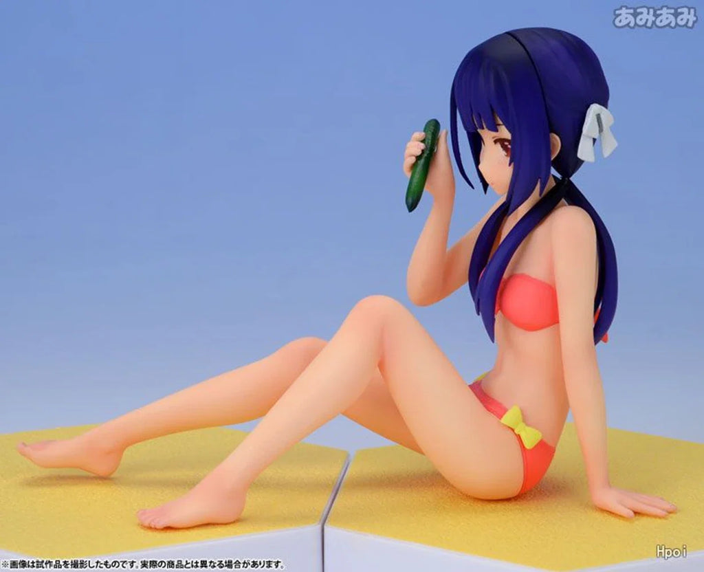 15CM kinoshita Ringo Figure Anime Swimsuit Cute Doll Sitting Posture Desktop Golf Model Toy  Gift Collection Ornaments PVC