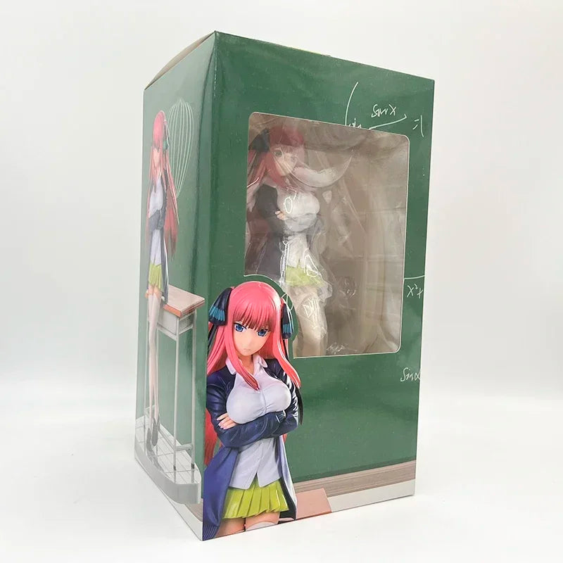 26cm The Quintessential Quintuplets Anime Girl Figure Miku Nakano Action Figure Nino Nakano Figurine Adult Model Doll Toys Gifts