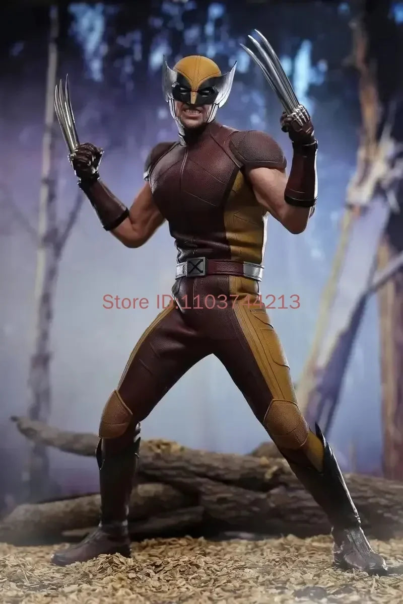 Hottoys 1/6 Scale Deadpool And Wolverine Action Figures Classic Brown Battle Dress MMS754 Wolverine Luxury Edition Collectible