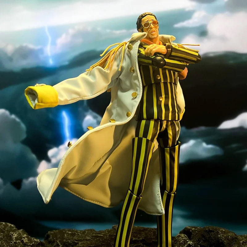 One Piece Shf Borsalino Admiral Cloak - 1/12 Scale Iron Wire Built-In Cosplay Accessory For Action Figure Gift