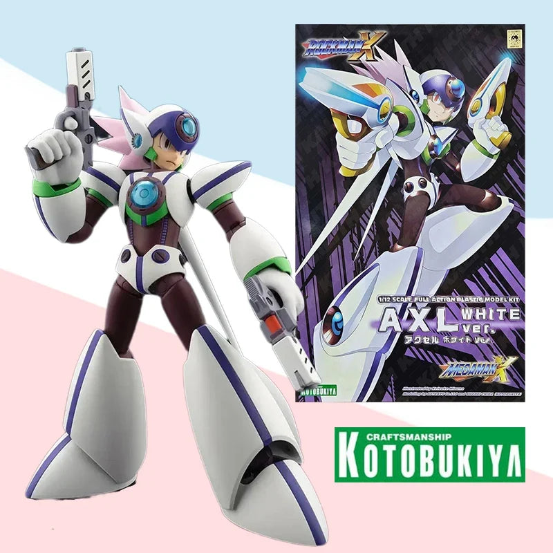 Kotobukiya Original BOX 1/12 ROCKMAN MEGAMAN X AXL white Scale Figure Model Collection Toy Gift