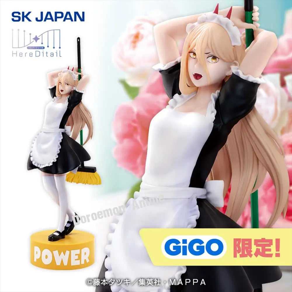 In Stock Original Gigo Hereditail Chainsaw Man Power Maid Ver. Anime Kawaii Girls Figures Collectible Model Toys Decoration Gift