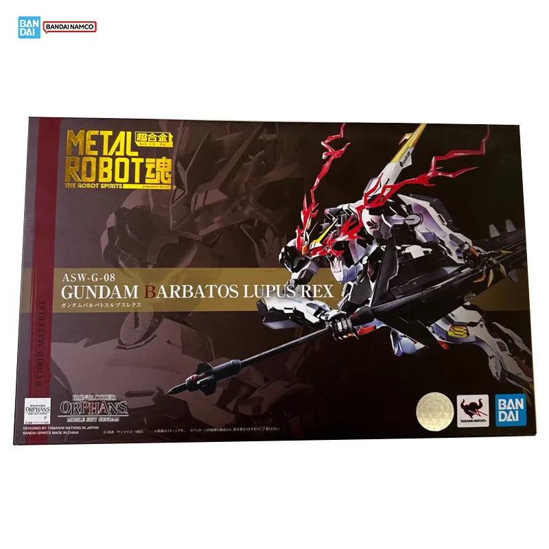 Bandai Gundam Model Kit Genuine Metal Robot Spirits ASW-G-08 Barbatos Lupus Rex Anime Action Figure Collection Finished Model