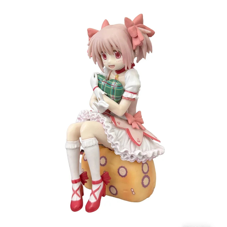 15CM Aniem Figure Puella Magi Madoka Magica Sitting Posture Madoka Action Figure Magic Girl Model Decor Statue Dolls Toys Gift