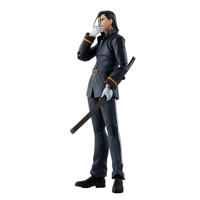 Spot Direct Delivery Bandai Original Rurouni Kenshin Anime Figure SHF Saitou Hajime Action Figure Toys for Children Gift