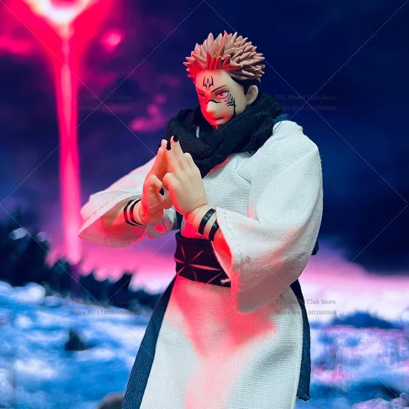 1/12 Scale Male Clothes Jujutsu Kaisen Ryomen Sukuna kimono Sets Japanese Anime For SHF 6-inch Action Figure Soldier Scene