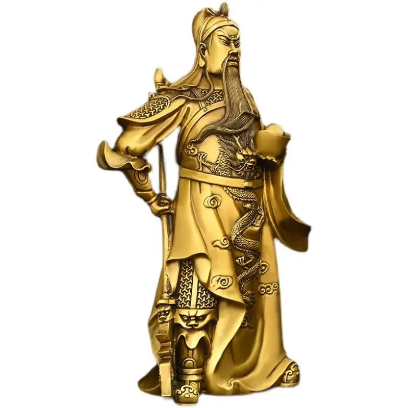 Copper Tobao God of Wealth God of Guan Gong Statue Decorative Attracting Wealth Home Furnishings Gifts