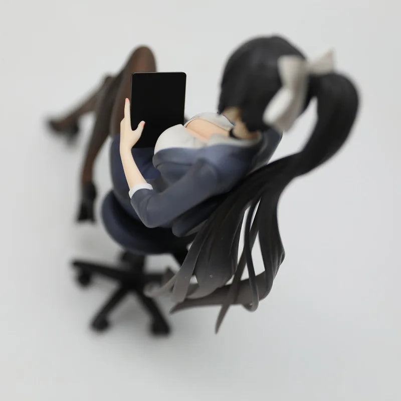 Azur Lane Takao Secretary Office Style Anime Figure Collectible Model Toy Desk Shelf PC Case Decoration Anime Fans Collection