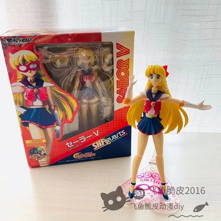 15cm Anime Pretty Guardian Sailor Moon PVC Action Figure SHF Model Toys Tsukino Usagi Movable Kawaii Doll Ornament Children Gift