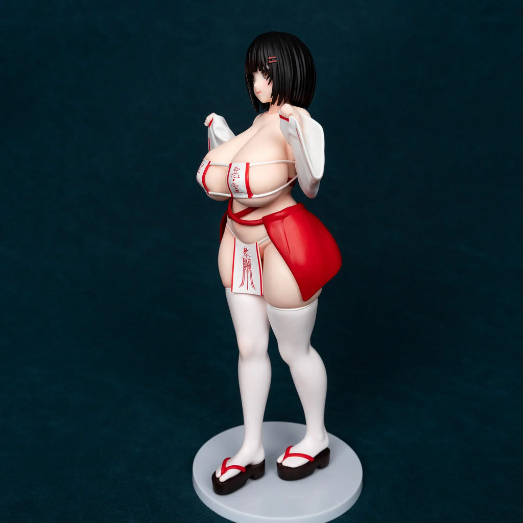 27cm KK Witch MIKO Plentiful Beautiful Girl GK Statue Anime Handmade Action Figures Desktop Case Decoration Ornament Gift