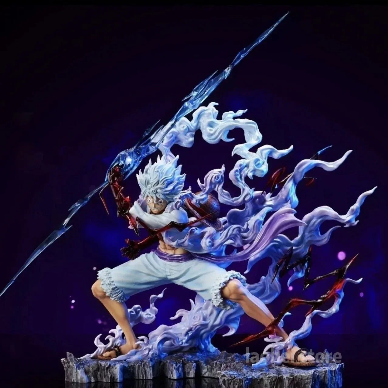 25cm One Piece Raiden Five Gear Nica Lightning Luffy Action Figure Model Statue Doll Toys Collection Decoration Model Toys Gift