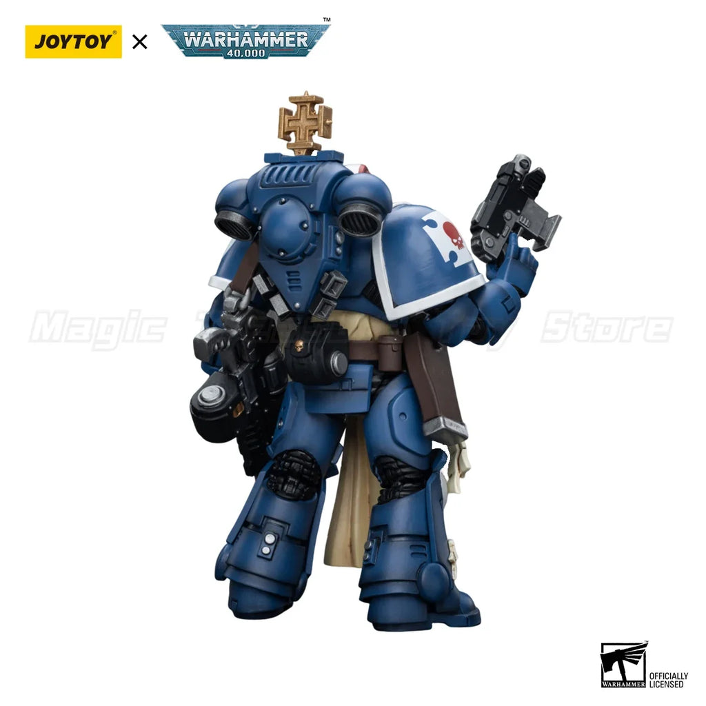 【In Stock】JOYTOY 1/18 Action Figure Warhammer 40K Ultramarines Sternguard Veteran with Bolt Rifle Model Toy Gift