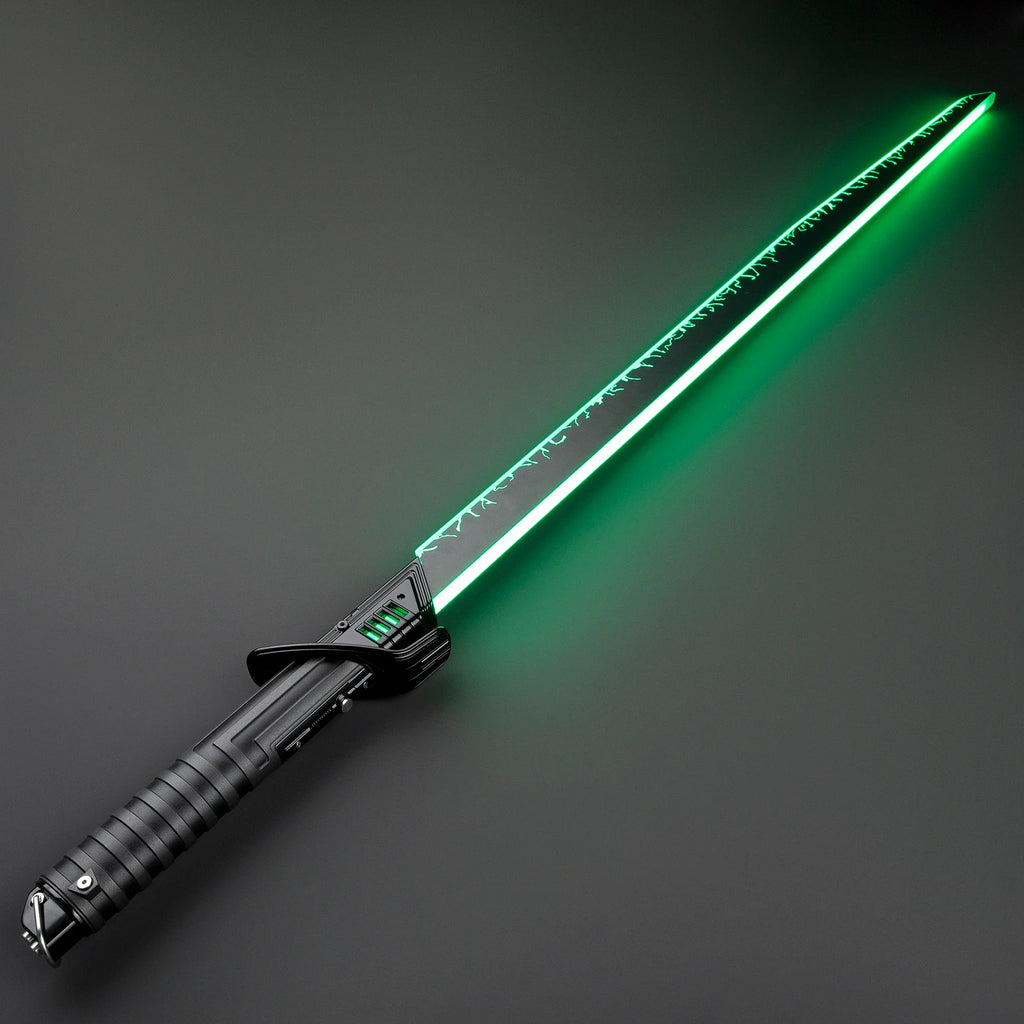 DamienSaber Dark Saber Xeno3.0 Pixel Sensitive Smooth Swing Lightsaber Heavy Dueling Metal Handle with Bluetooth Laser Sword