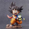10cm Anime Dragon Ball Z Goku Hug Pula PVC GK Figure Yamcha Anime Collection Model Toy Gift Ornaments Goku Figure