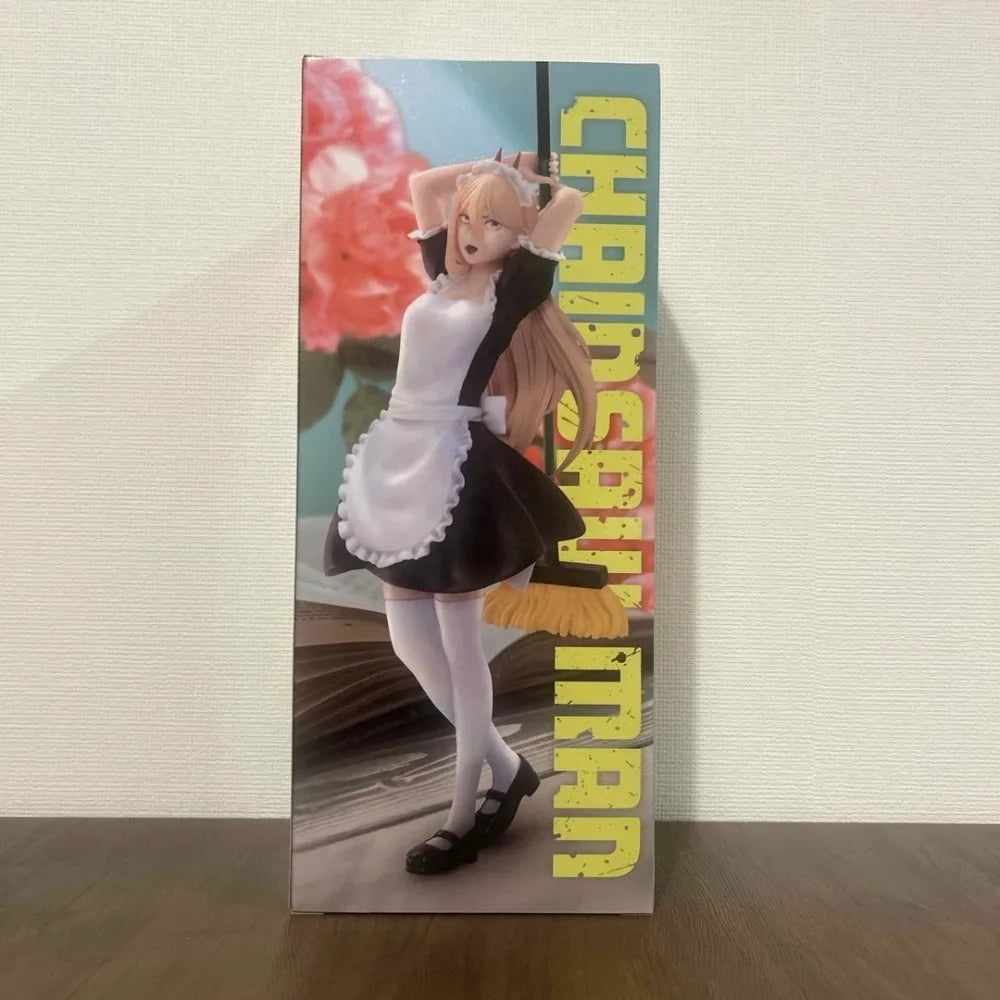 In Stock SK Japan Original Genuine GIGO Limited HereDitail Anime Chainsaw Man Power Maid Outfit 27cm Model Toy Figures Xmas Gift