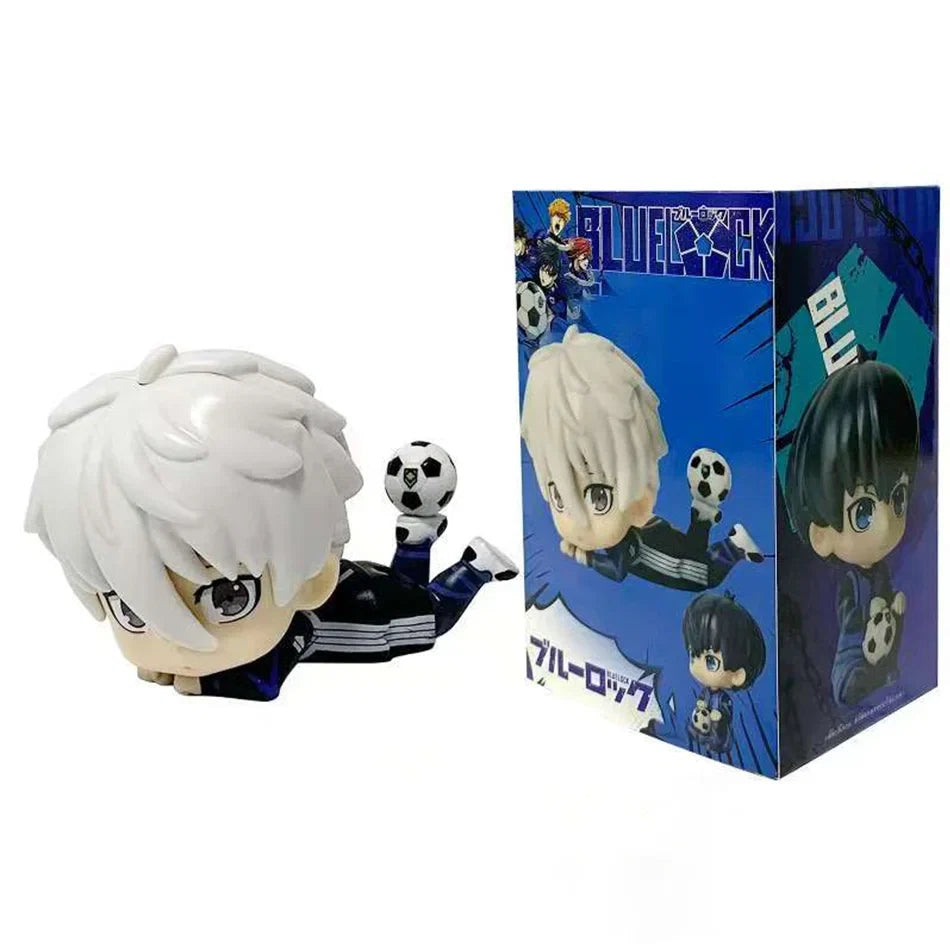 BLUE LOCK Action Figures Isagi Yoichi Nagi Seishiro Anime Figure Q Version Figurine PVC Collectible Model Kids Doll Toys Gifts