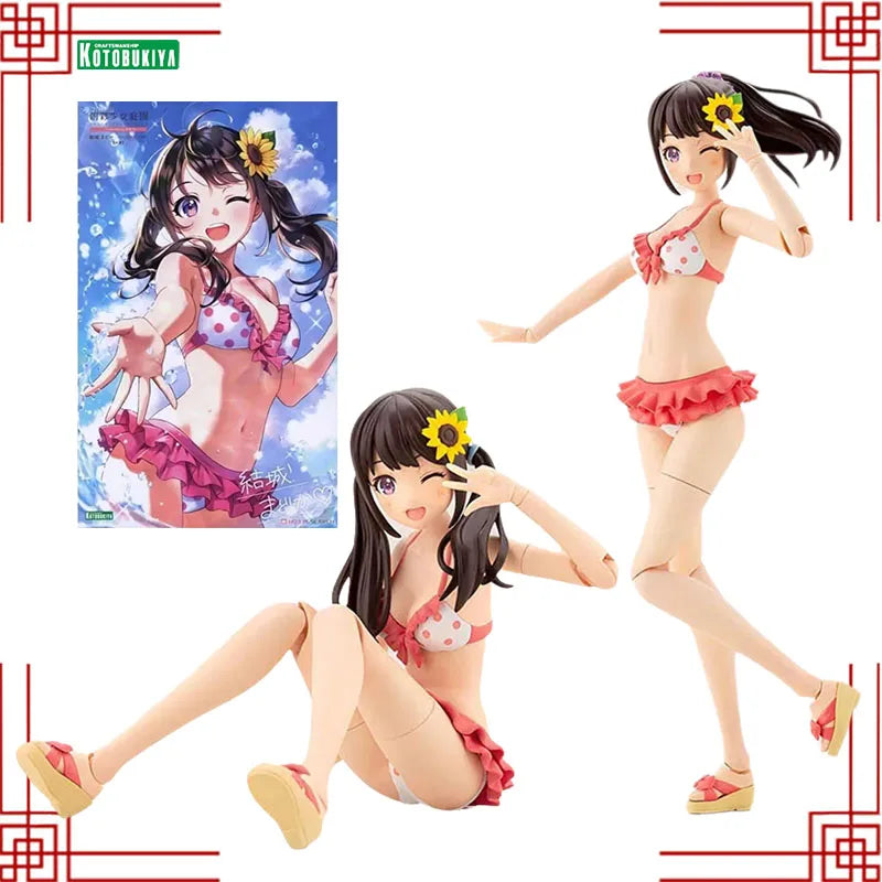 Kotobukiya Model Kit Genuine Creative Color Girls Garden Sousaishojoteien Madoka Yuki Swim Anime Action Figure Action Model Gift
