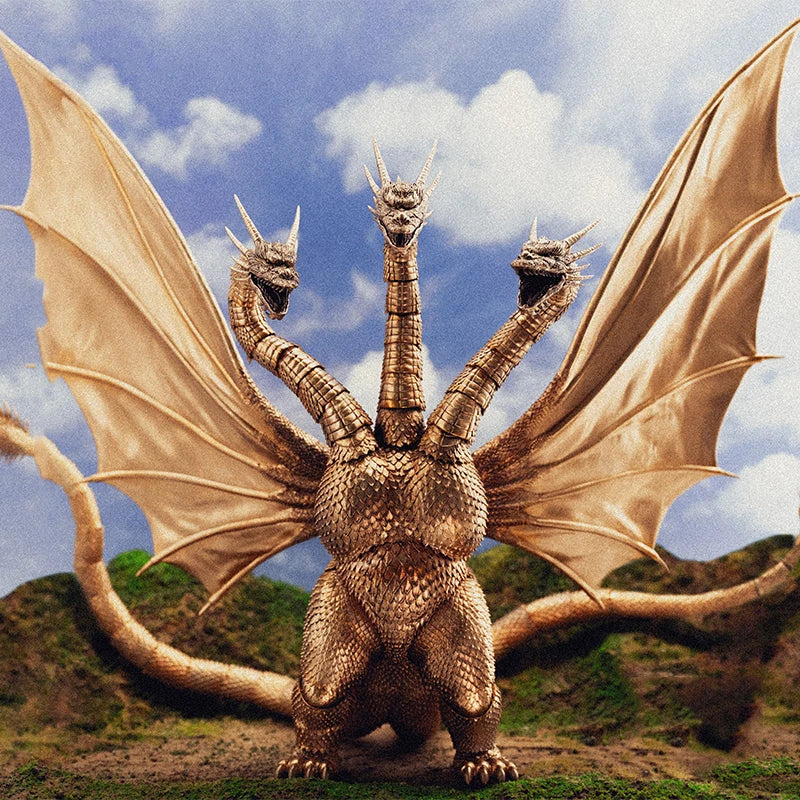 HIYA Exquisite Basic Series Godzilla vs King ghidorah 1991 King ghidorah Action Figures,collection Gift for Adult