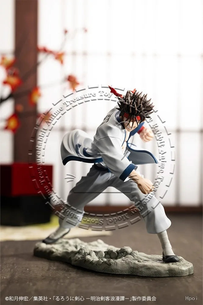 In Stock Original Genuine Kotobukiya ARTFX J Figure Rurouni Kenshin Sagara Sanosuki Samurai Sword Fighter Collectible Statue