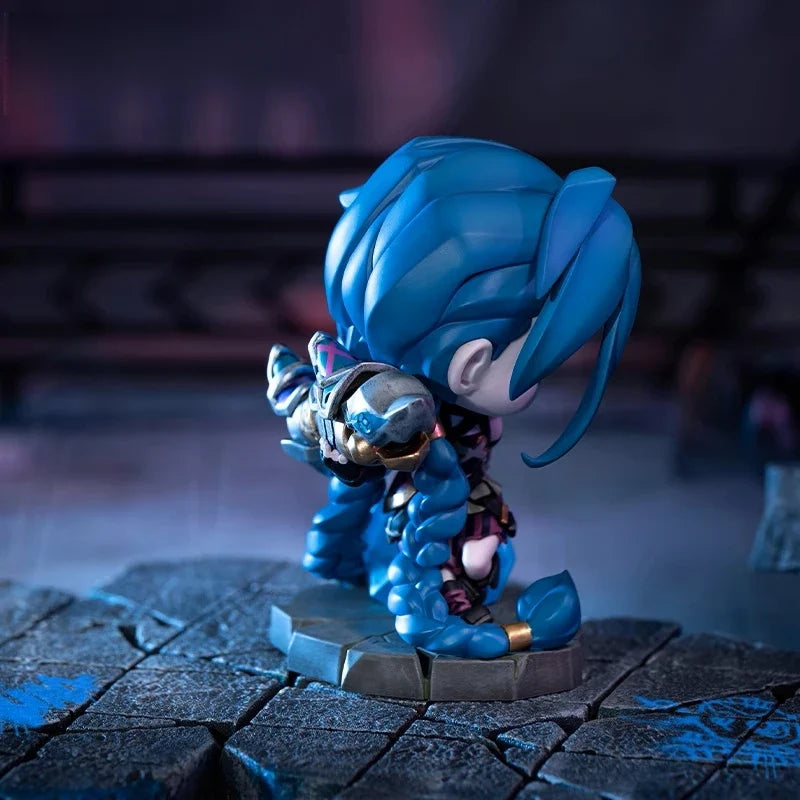 Lol League Of Legends Arcane Jinx Anime Game Chibi Figure Q Version Ornaments Game Peripherals