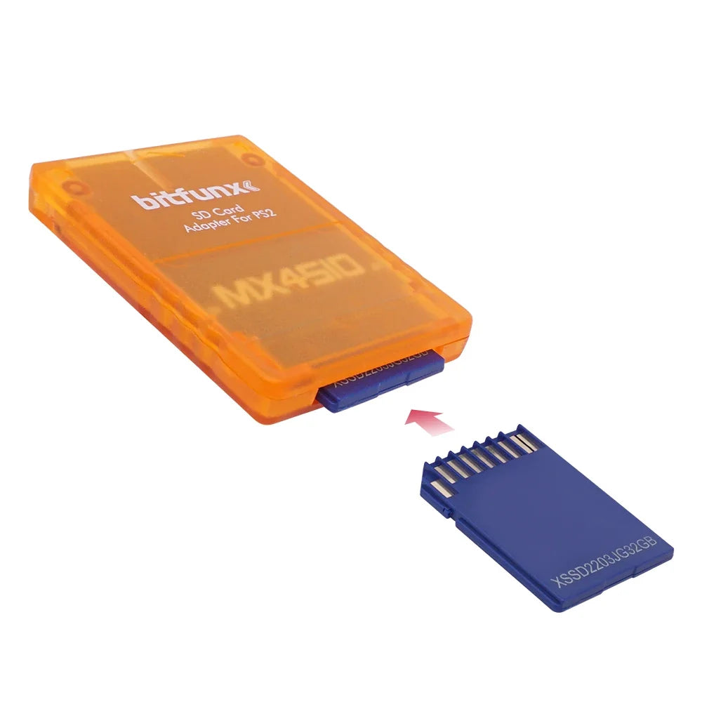 BitFunx MX4SIO SIO2SD TF/SD Card Adapter Program Game Card For PS2 Game Consoles Video Consoles