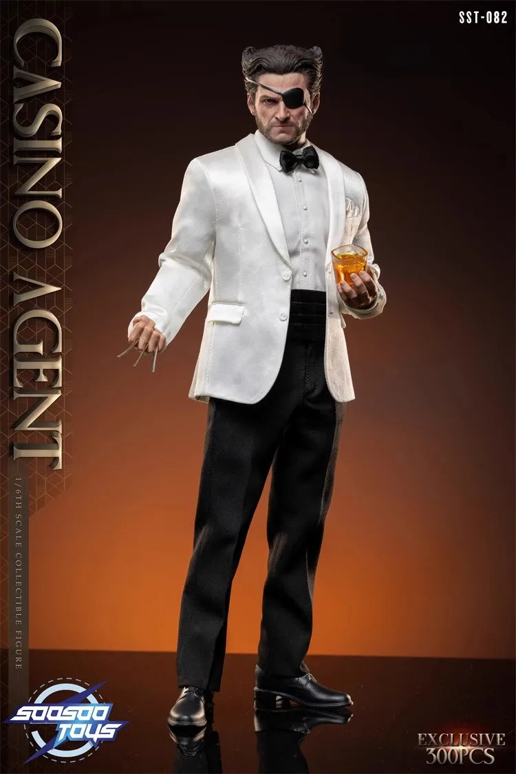 SOOSOOTOYS SST-082 1/6 Soldier CASINO AGENT Full Set 12'' Action Figure Model Toy In Stock