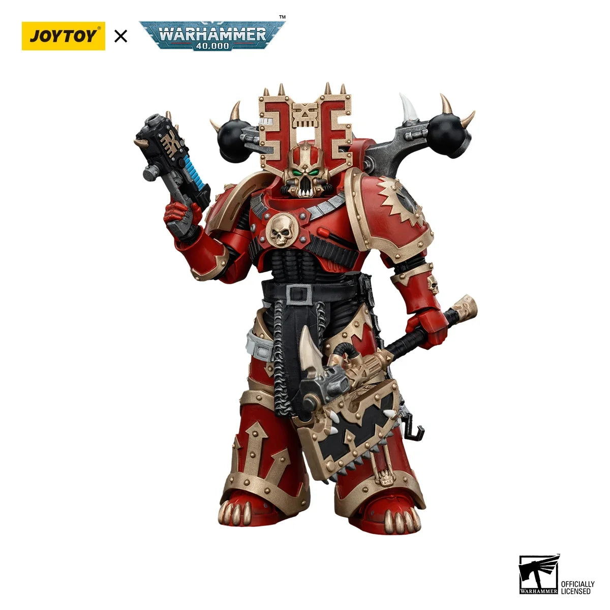 [IN STOCK] JOYTOY Warhammer 40K 1/18 Action Figure World Eaters Khorne Berzerker 7PCS Anime Figure Toys Model