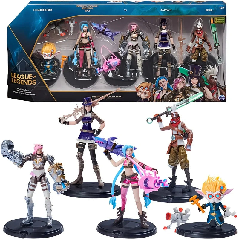 Hot League Of Legends Anime Figure Arcane Figure Jinx Ekko Endro  Figurine Pvc Room Christmas Gift For Kids Toys