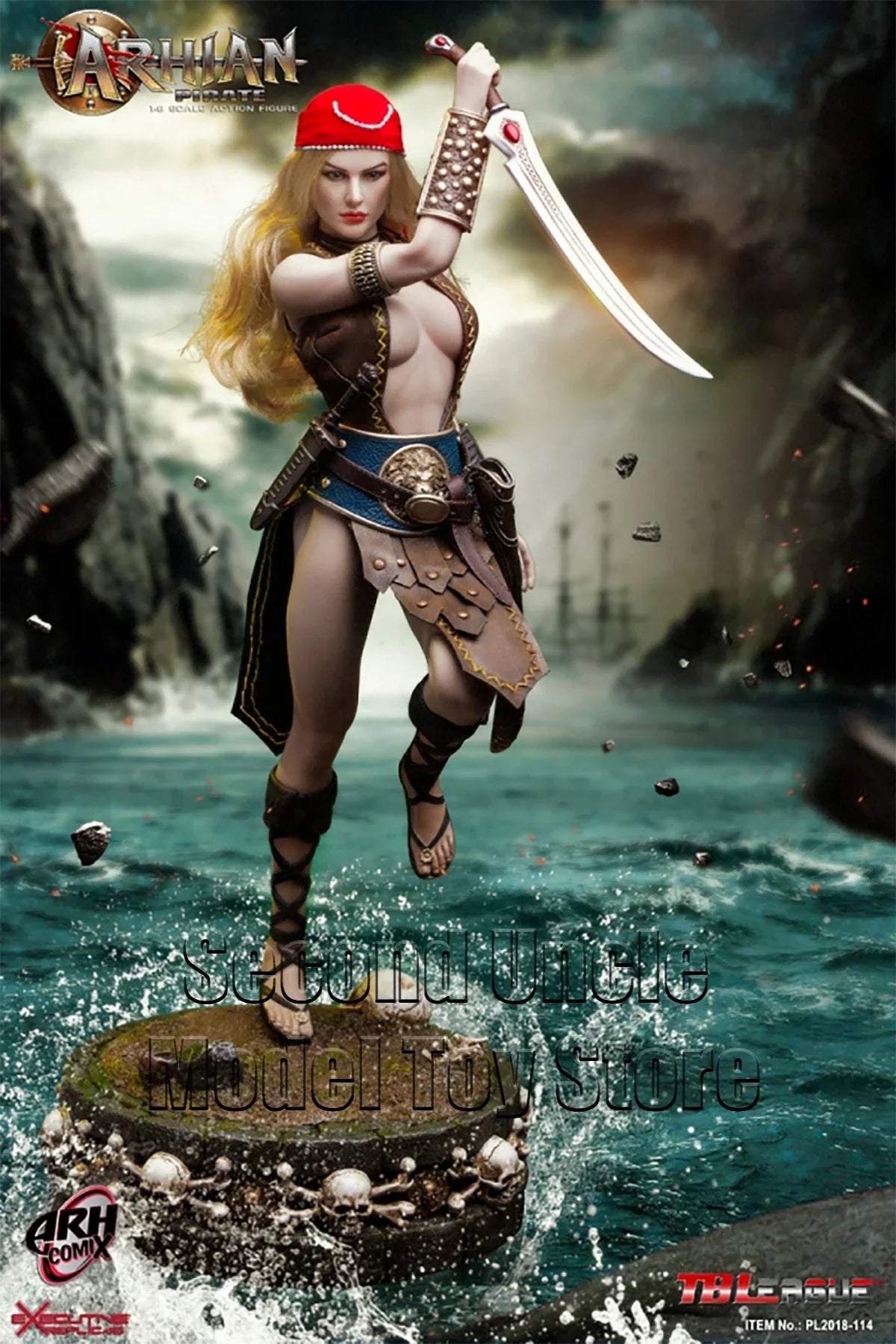 TBLeague PHICEN PL2018-114 1/6 Arhian Pirate 12'' Female Soldier Action Figure Full Set Collectible Model Toys Gift