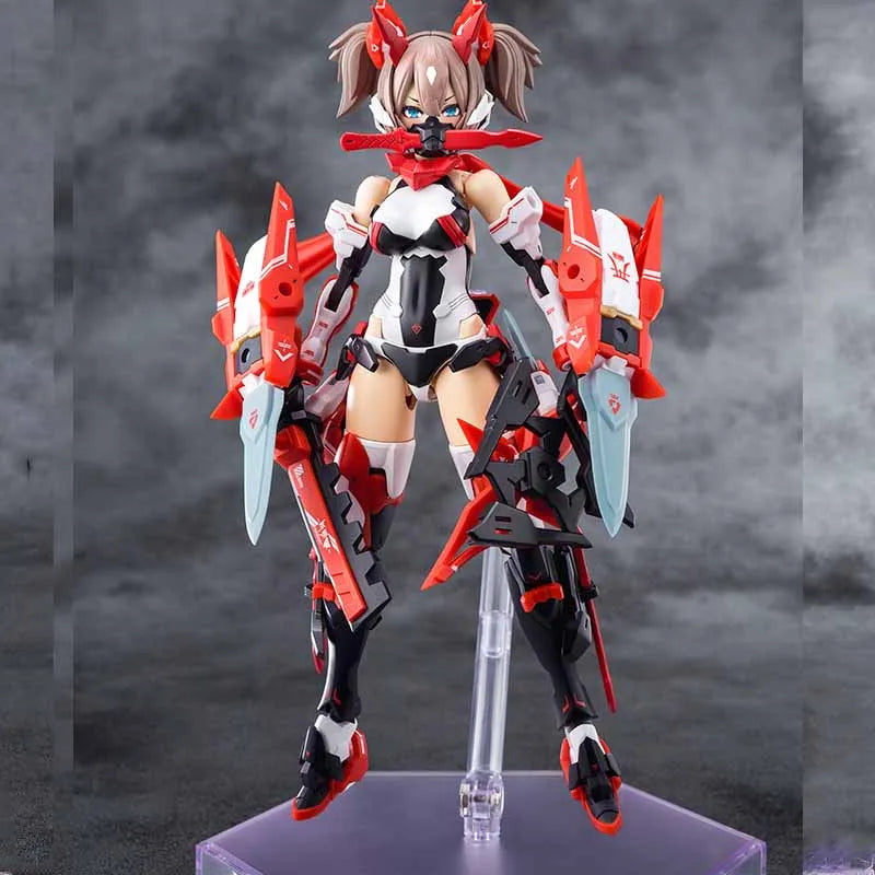 KOTOBUKIYA Original MEGAMI DEVICE SRA NINJA KANAME ASRA ARCHER KIZUNA Anime Action Figure Assembly Model Toys Collectible Model