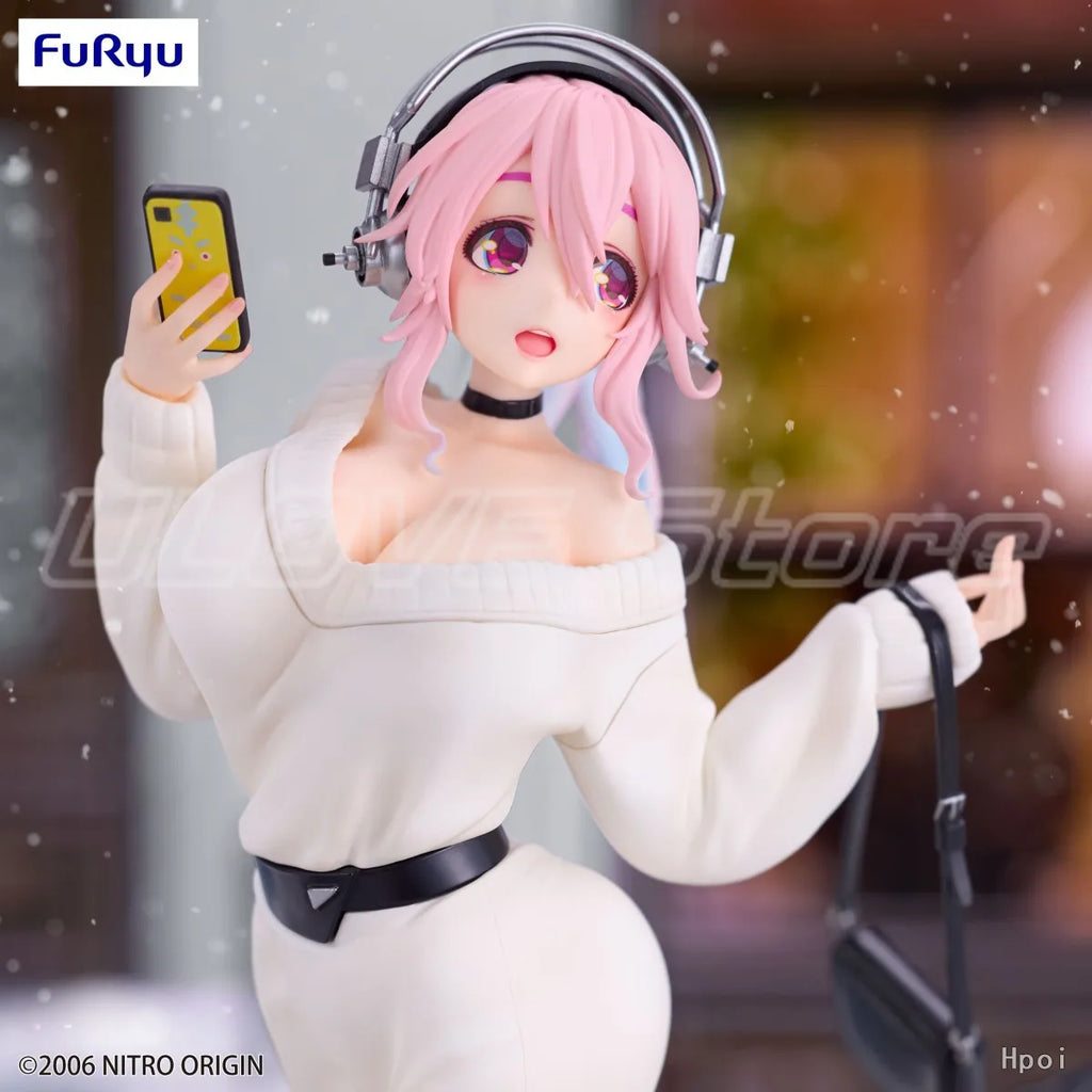 In Stock Original FuRyu Trio-Try-iT Figure SUPER SONICO Animation Figure Model Collection Gift Ornaments
