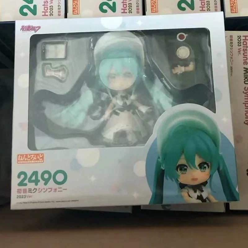 Q Version 2490 Hatsune Miku Symphony 2023ver. Anime Action Figures Model Doll Set Toy Movable Figurines For Collection Gift