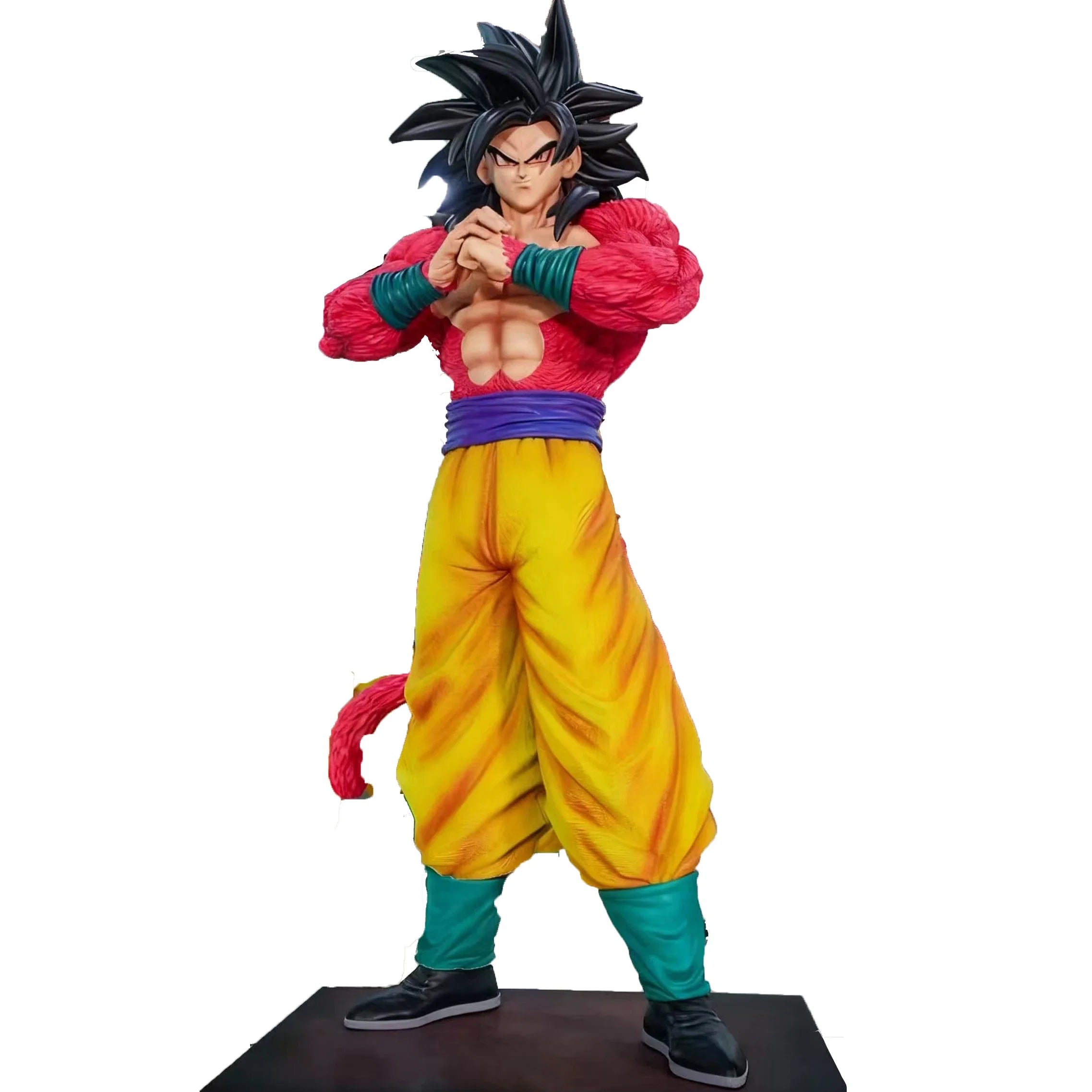 Jt Statue 53cm/20.87inch Anime Dragon Ball SSJ4 Goku Figure Super Saiyan PVC Action Figures Collection Model Toys Gifts