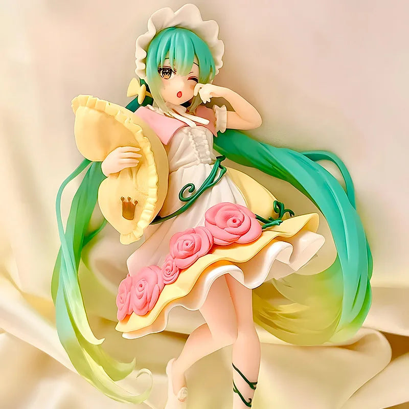 19cm Hatsune Sleeping Beauty Pillow Anime Figure Toy Fairy Tale Princess Girls Computer Case Decoration Desktop Ornament Gift