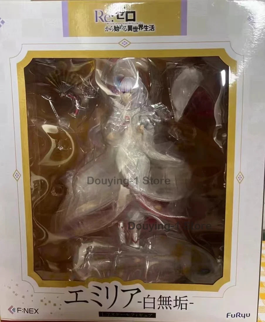 In Stock Re:0 White wedding dress Japanese dress F:Nex Furyu ornament Anime Action Collection Figures Model Toys