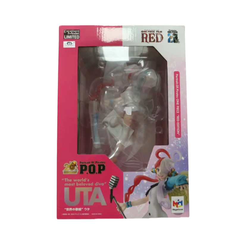 Genuine Bandai ONE PIECE POP Uta Jewelry Bonney Anime Action Figures Model Figure Toy Collectible Gift for Toys Hobbies Children