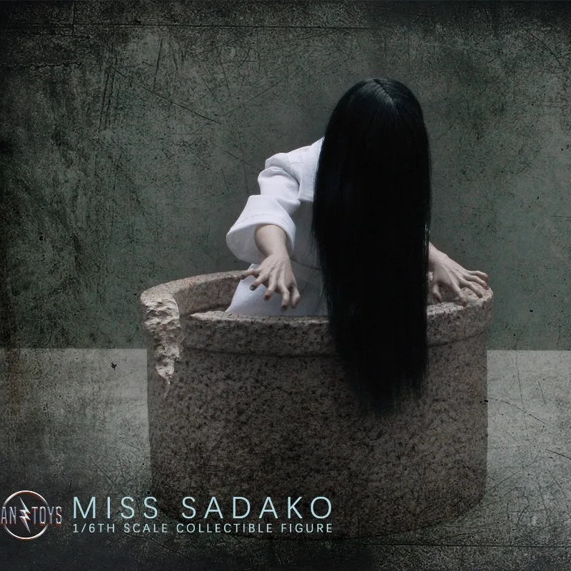 In Stock YANTOYS Original JR08 Long Haired Female Ghost Sadako, Movable Female Doll Toy Model, Exquisite Collectible Gift
