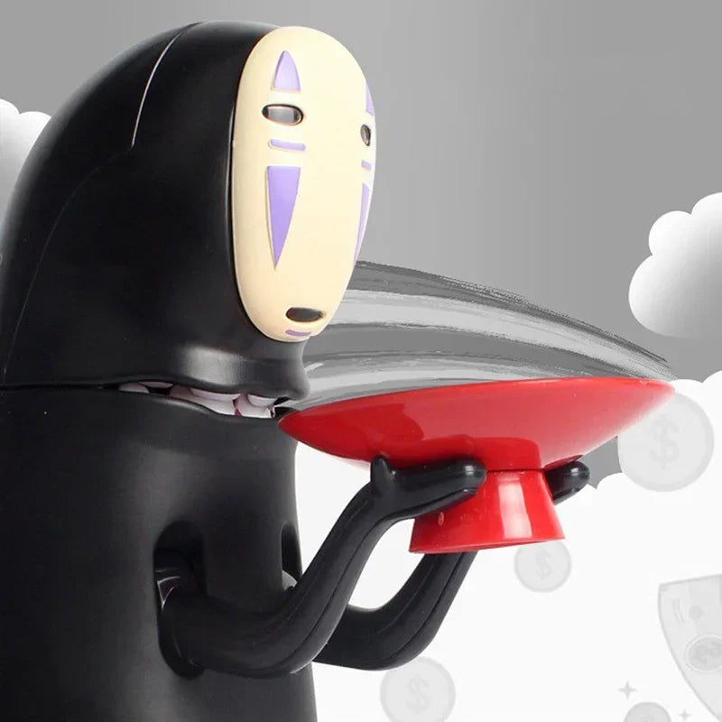 Japanese Anime Movie No Face Model Figure Doll Piggy Bank Faceless Man Piggy Bank Can Automatic Eat Coin Boys Birthday Gifts