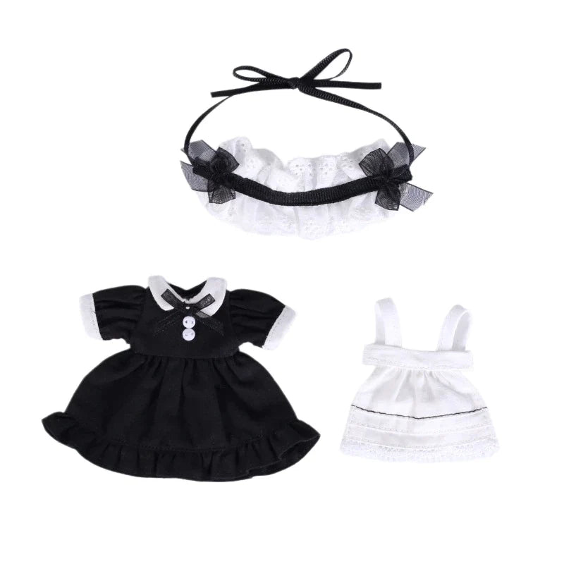 Obitsu 11 Doll Cute Lolita Maid Dress Suit For OB11 Gsc 1/12 Molly Body 16~17cm BJD Doll Cloth Doll Outfit Clothes