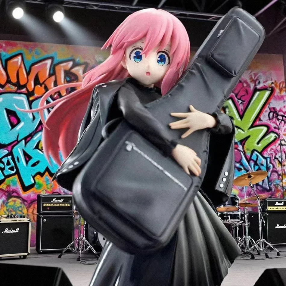 20cm BOCCHI THE ROCK! Anime Figure Gotoh Hitori Action Figure Guitarist Girl Figure Desktop×Decorate Collections Model Doll Toys