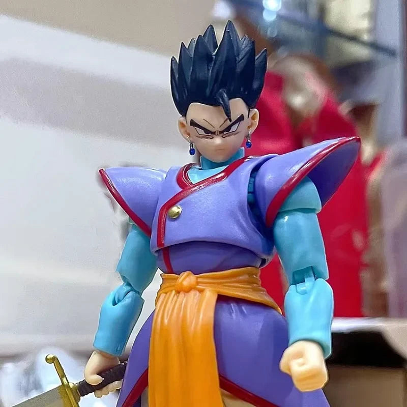 15cm Dragon Ball Anime Figures Kaioshin Son Gohan Action Figure Supreme Kai God Of Creation Shf Pvc Model Desktop Decoration