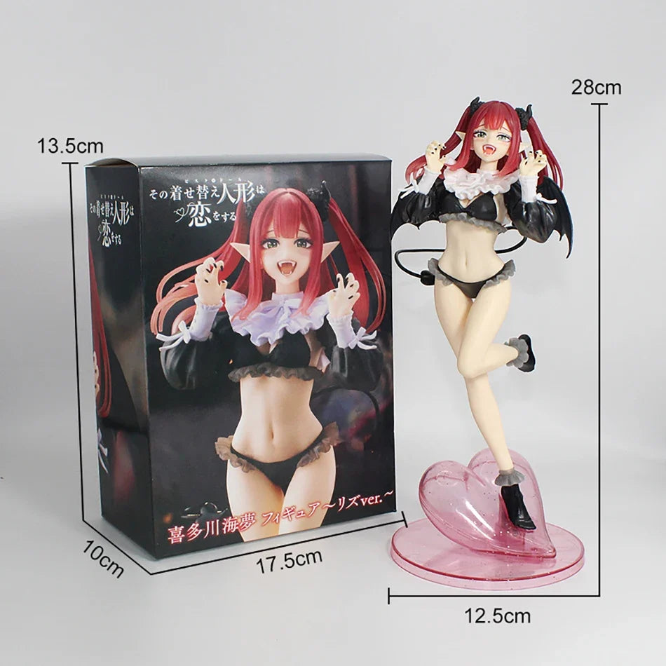 My Dress Up Darling Kitagawa Marin Anime Figure PVC Collection School Uniform Liz Devil Style Desktop Ornaments Model Toys Gifts