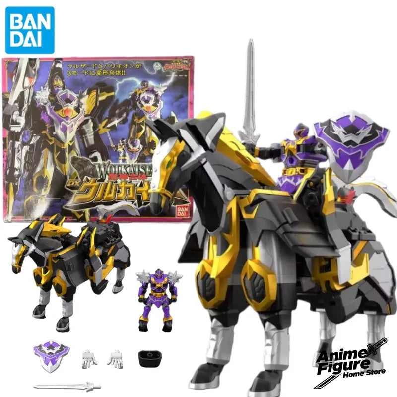 100%Original in Stock Bandai SMP Mahou Sentai Magiranger Black Wolf Caesar Demon God Combine Anime Character Assemble Toy Model