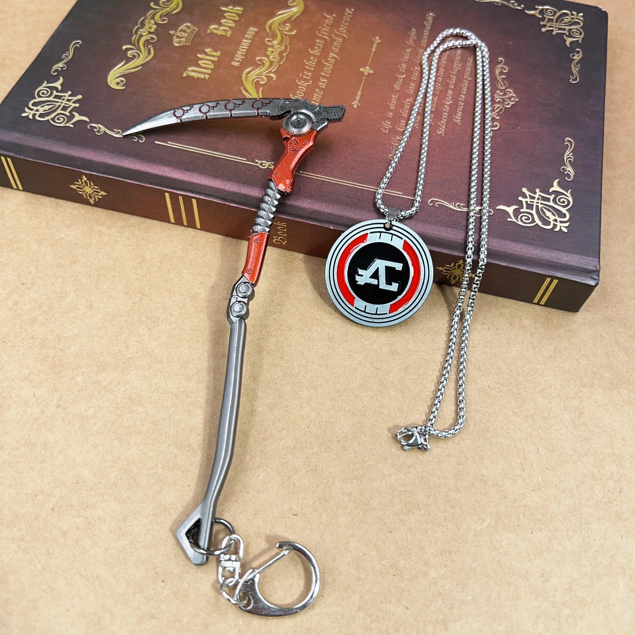 30cm Death Grip Apex legends Game Merchandise Heirloom Revenant Metal Scythe Model Home Ornament Craft Collection Toy Boy