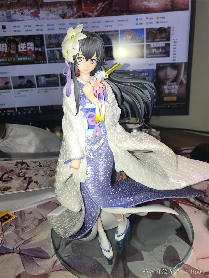 Yukinoshita Yukino Shiromuku Ver H24cm 1/7 100% Genuine Original Anime Figure Toys Collection Model