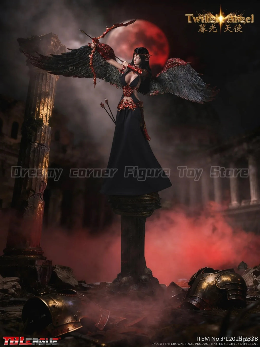 【Pre-sale】Original TBLeague PL2025-233B Twilight Angel Black 1/6 Action Figure Model Gift Ornament