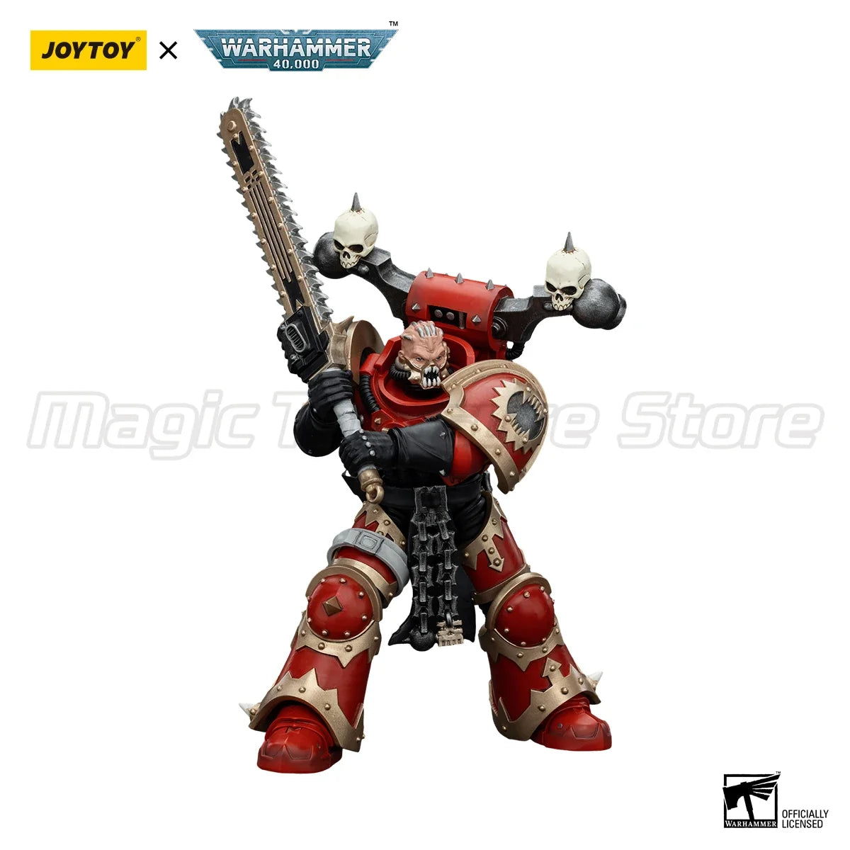 【MT】JOYTOY Warhammer 40K World Eaters Khorne Berzerker 3PCS Anime Toy Model 1/18 Action Figure